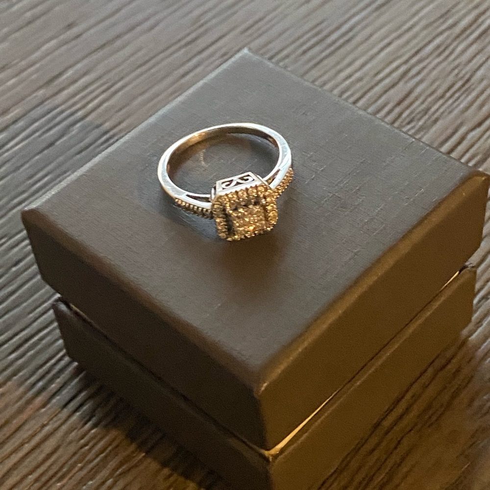 Ellaura Harmony Collect 10k White Gold - 1/2ctw Diamond Ring